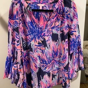 LILLY PULITZER MATILDA SILK TOP